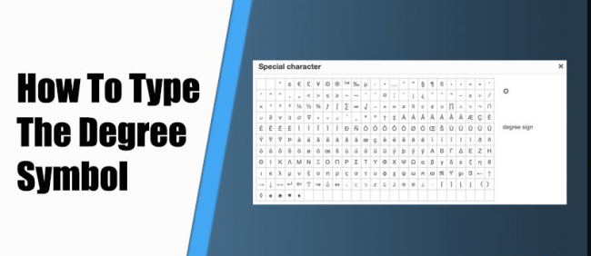 How to Type Degree Symbol ° on Different Devices